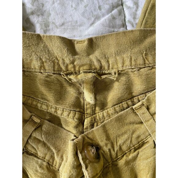 UO Green Khaki High Waisted Straight Leg Jeans Utility Goblin Dark Academia Boho - Picture 7 of 7